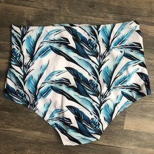 High waisted swim bottom